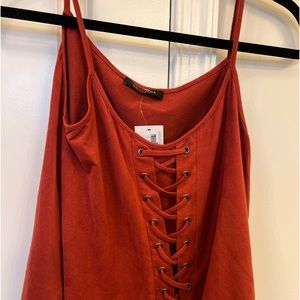 Abbeline Rust Crop Top